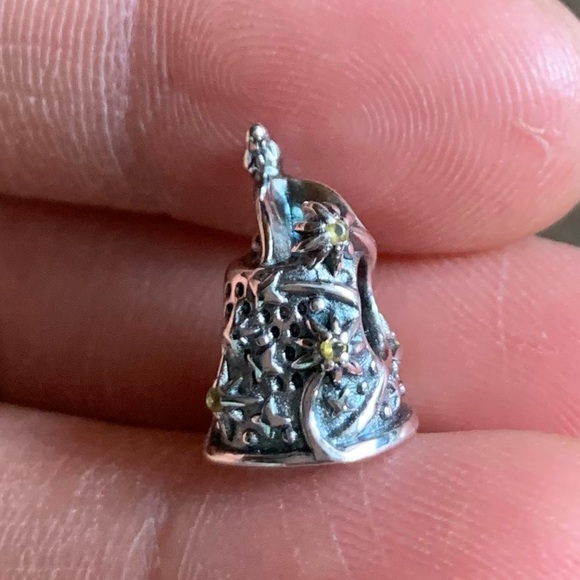 NWOT Disney Tinker Bell Celestial Thimble Charm Sterling Silver 925 - Picture 7 of 9